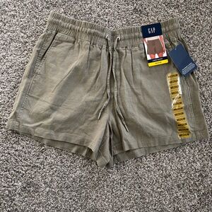 GAP Olive Green Linen Shorts